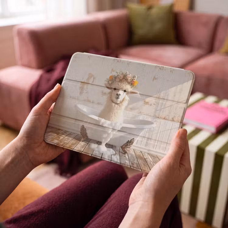 iPad hoes - Vintage - Alpaca - Badkuip - Bloemen - Dieren — 4