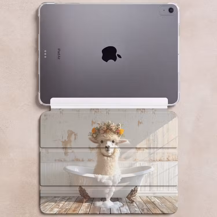 iPad hoes - Vintage - Alpaca - Badkuip - Bloemen - Dieren — 6