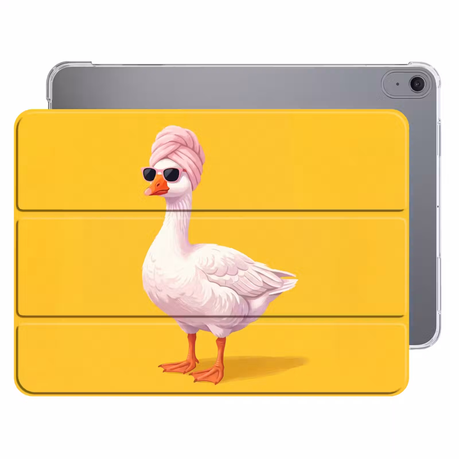 iPad hoes - Eend - Zonnebril - Geel — 1