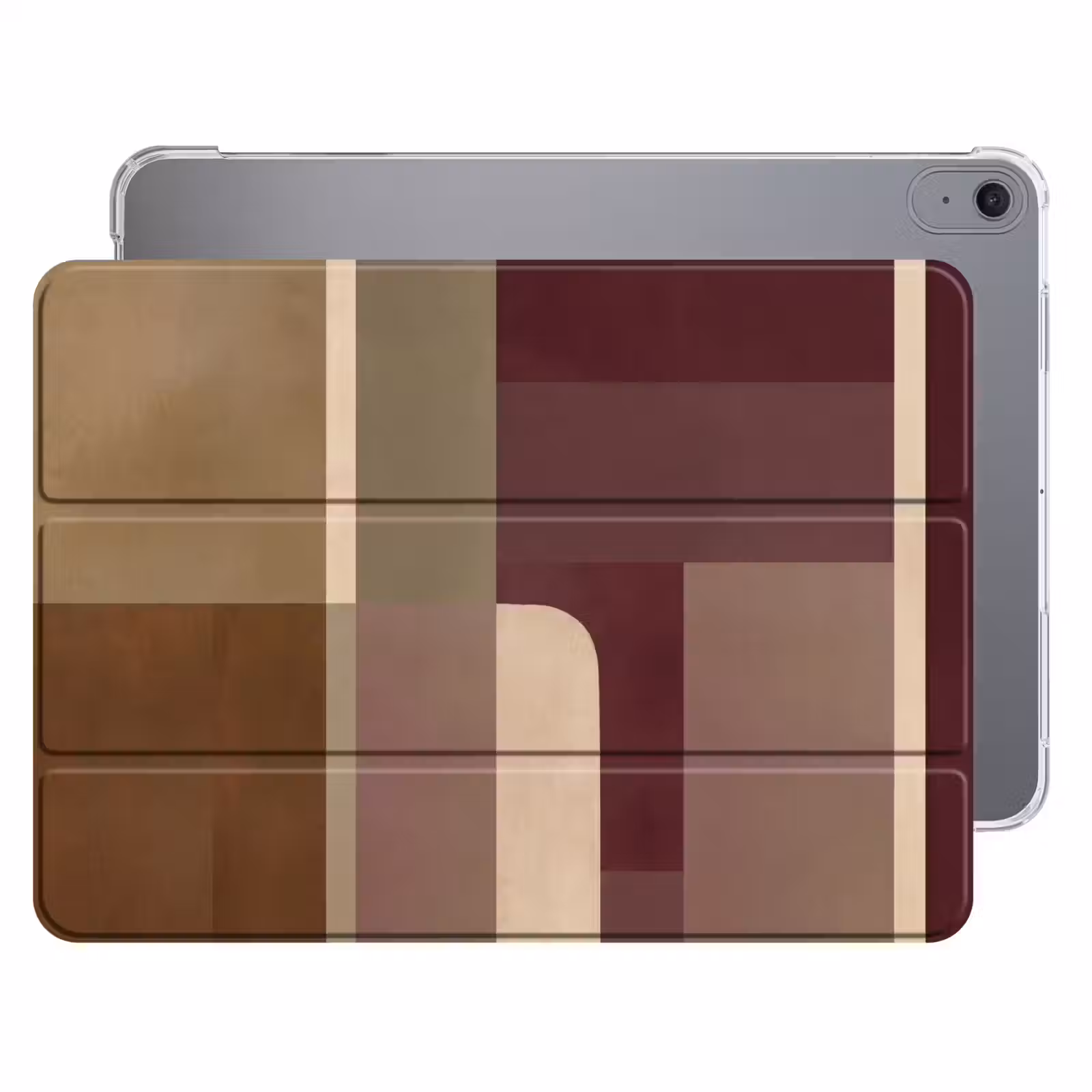 iPad hoes - Vlakken - Abstract - Bordeaux - Lijnen — 1