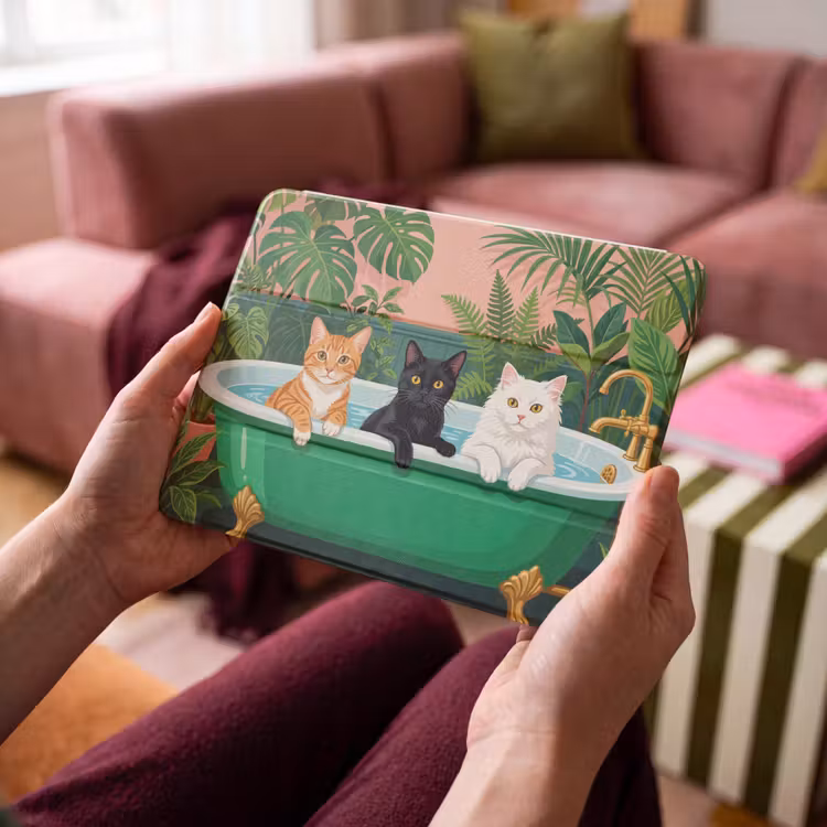 iPad hoes - Badkamer - Kattenparade - Kleurrijk — 4