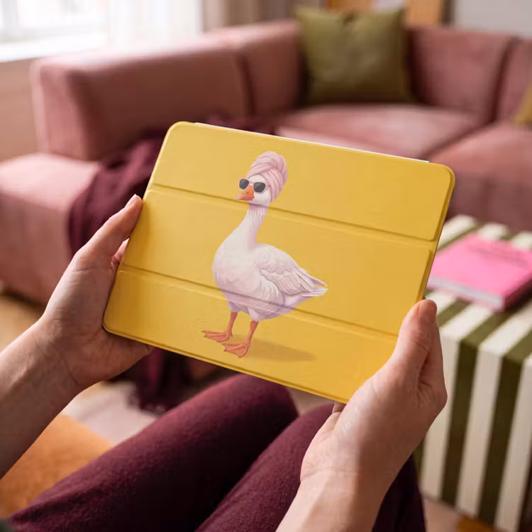 iPad hoes - Eend - Zonnebril - Geel — 4