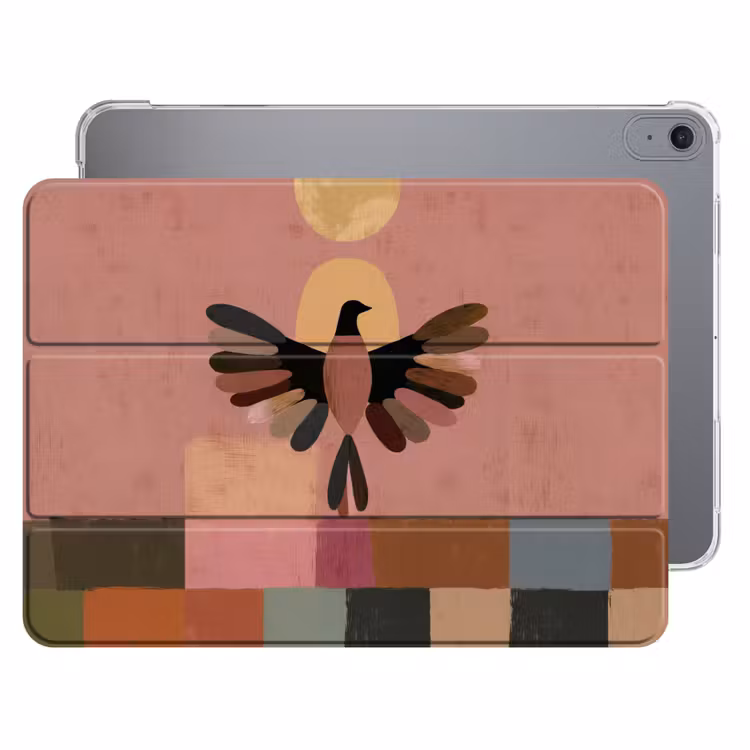 iPad hoes - Illustratie - Vogel - Vlakken - Kleurrijk — 1
