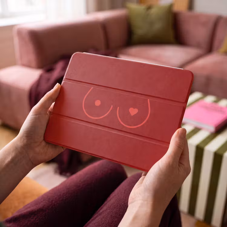 iPad hoes - Minimalistisch - Lijnillustratie - Rood — 4