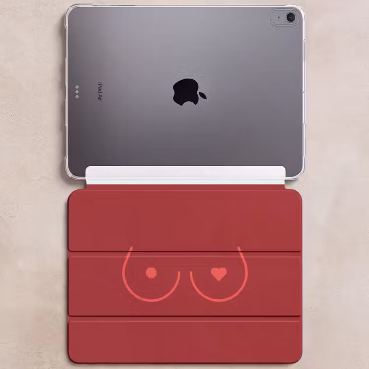 iPad hoes - Minimalistisch - Lijnillustratie - Rood — 6