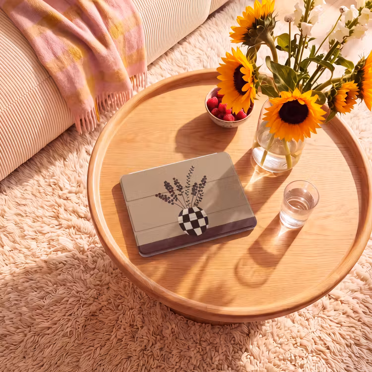 iPad hoes - Minimalistisch - Vaas - Bloemen - Bruin — 2