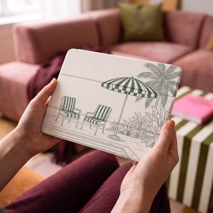 iPad hoes - Terras - Illustratie - Groen — 4