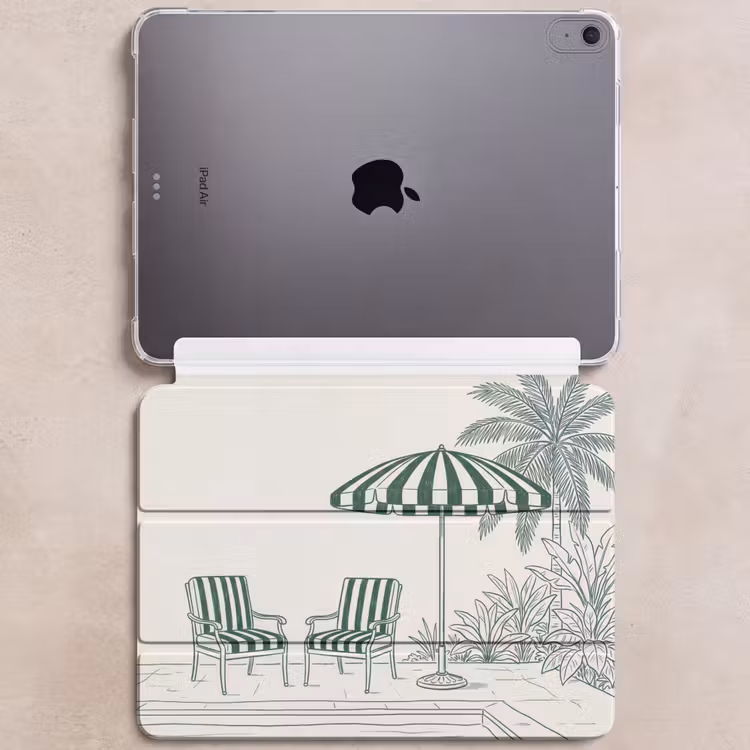 iPad hoes - Terras - Illustratie - Groen — 6