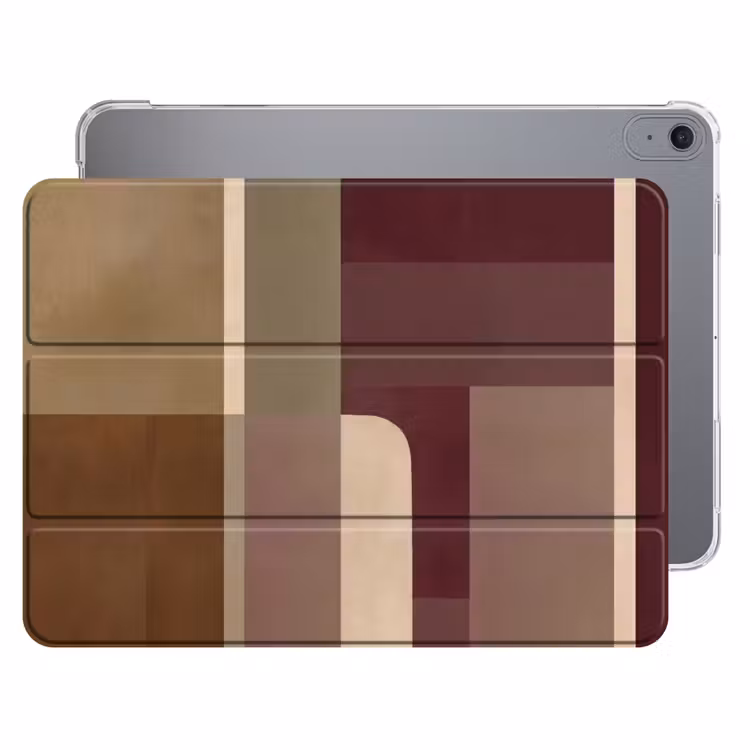 iPad hoes - Vlakken - Abstract - Bordeaux - Lijnen — 1