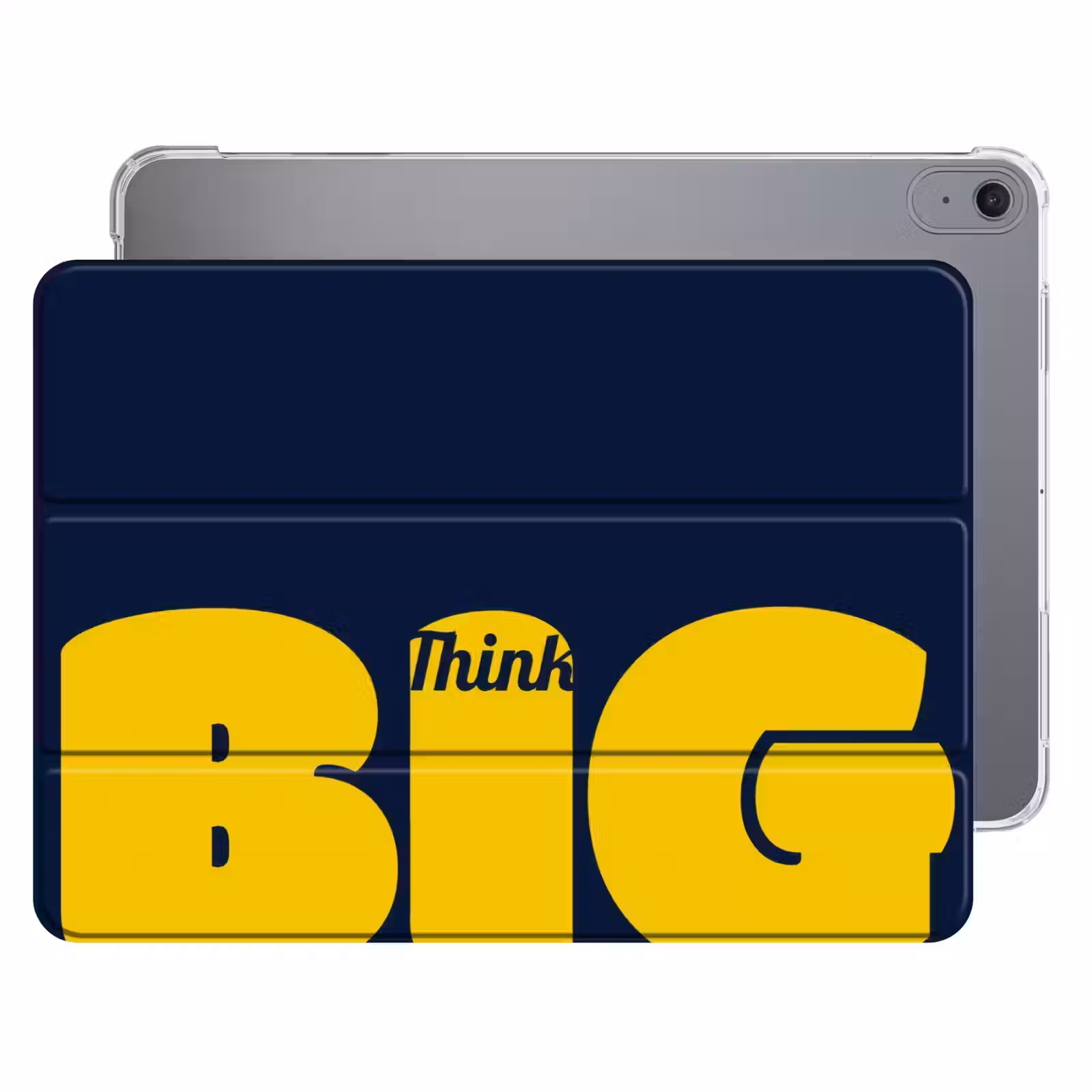 iPad hoes - Think big - Blauw - Geel — 1