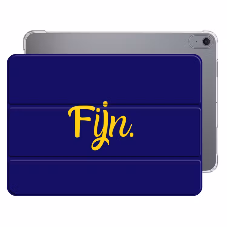iPad hoes - Blauw - Geel - Fijn — 1