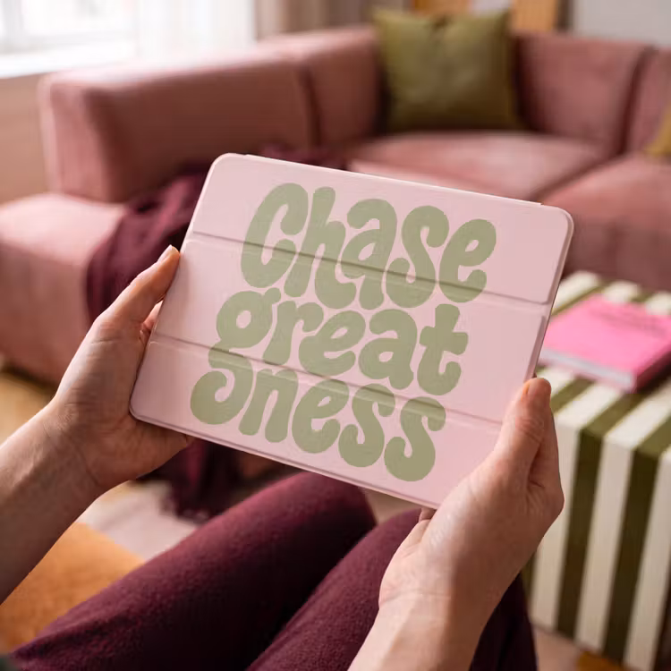 iPad hoes - Chase greatness - Groen - Roze - Retro — 4