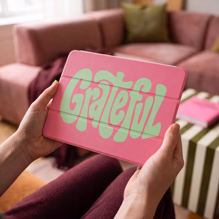 iPad hoes - Grateful - Groen - Grafisch - Vloeiend — 4