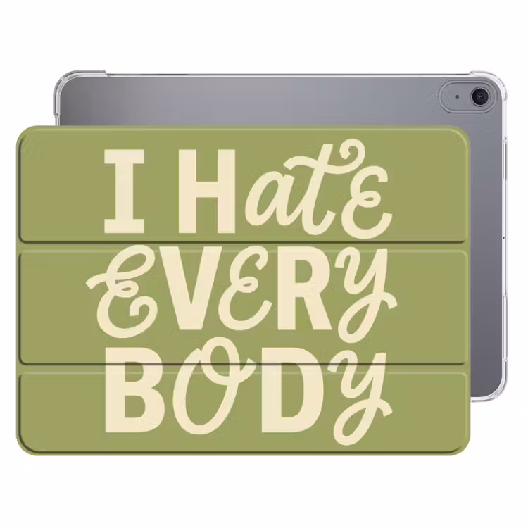 iPad hoes - I hate everybody - Groen - Retro — 1
