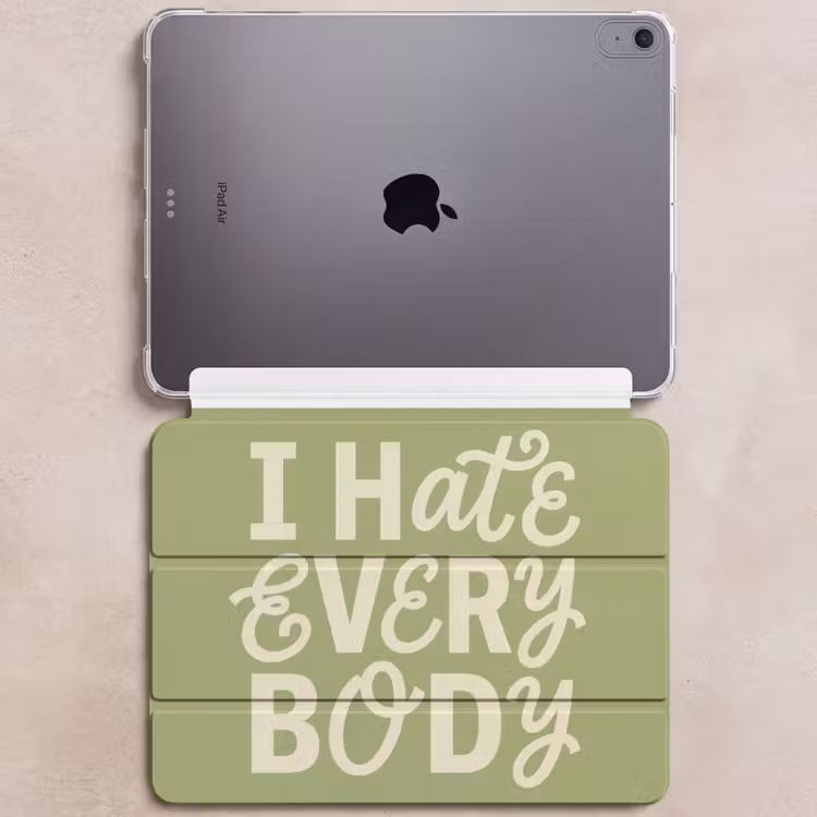 iPad hoes - I hate everybody - Groen - Retro — 6