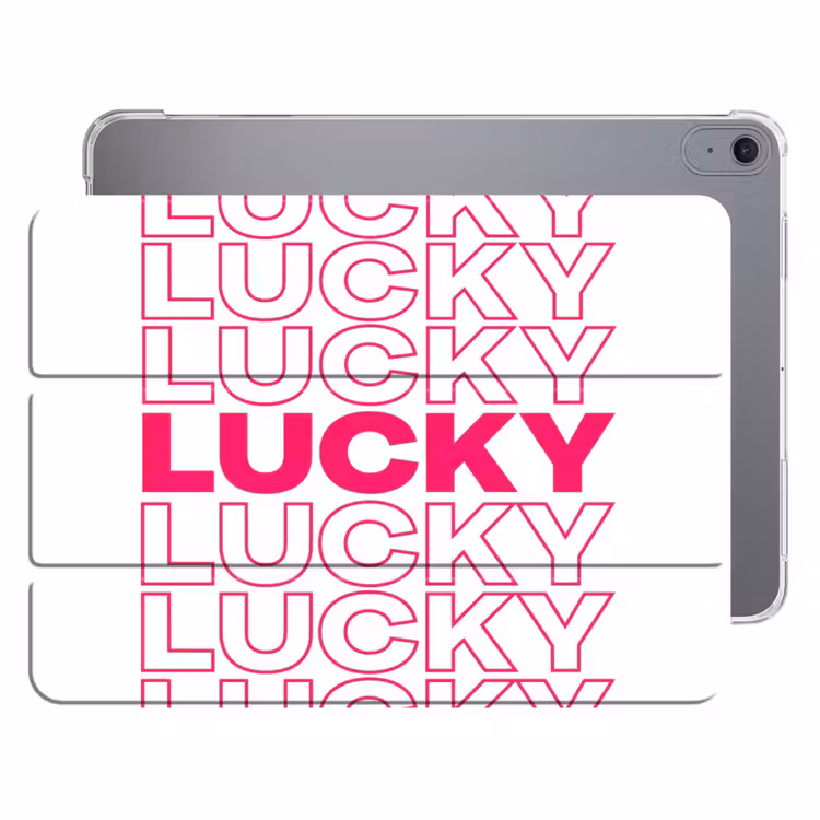 iPad hoes - Lucky - Roze - Patroon — 1