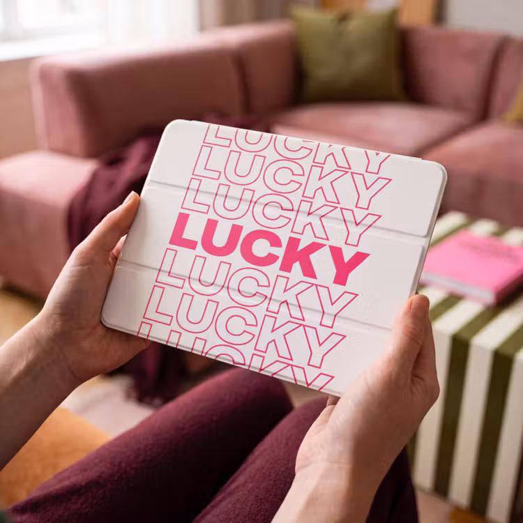 iPad hoes - Lucky - Roze - Patroon — 4