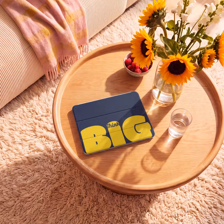 iPad hoes - Think big - Blauw - Geel — 2
