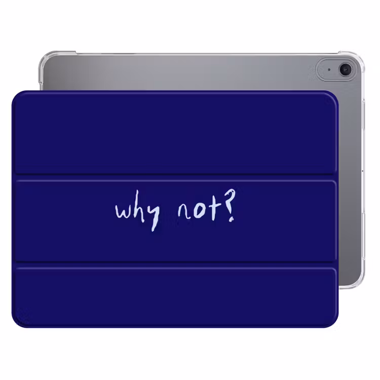 iPad hoes - Why not - Blauw - Handgeschreven — 1