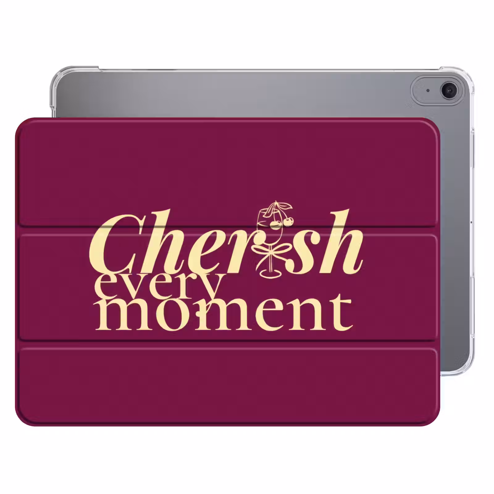 iPad hoes - Cherish every moment - Cocktailglas - Bordeaux — 1