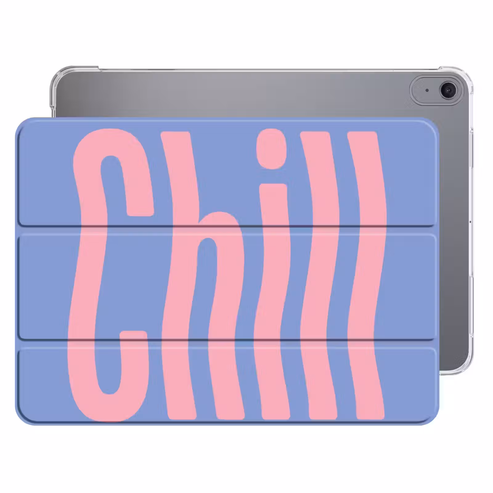 iPad hoes - Chill - Roze - Blauw - Golvend — 1