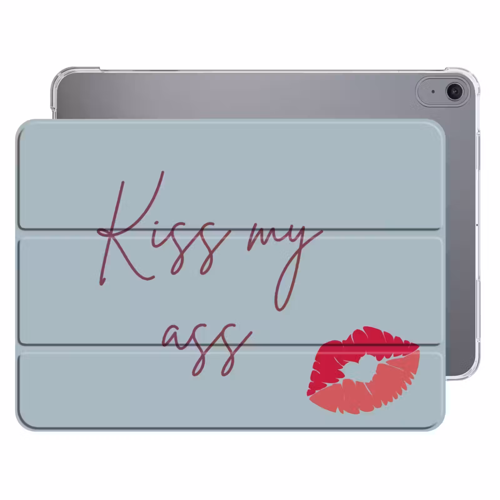 iPad hoes - Kiss my ass - Lip - Blauw — 1