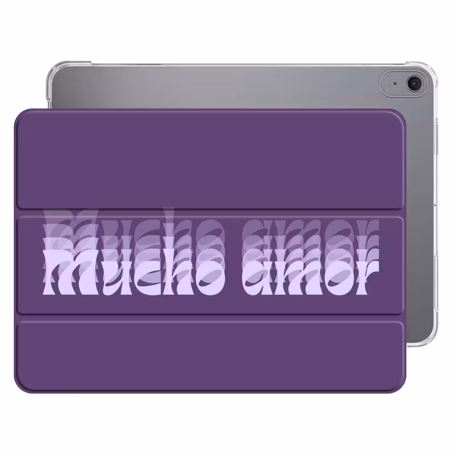 iPad hoes - Mucho amor - Paars - Grafisch — 1