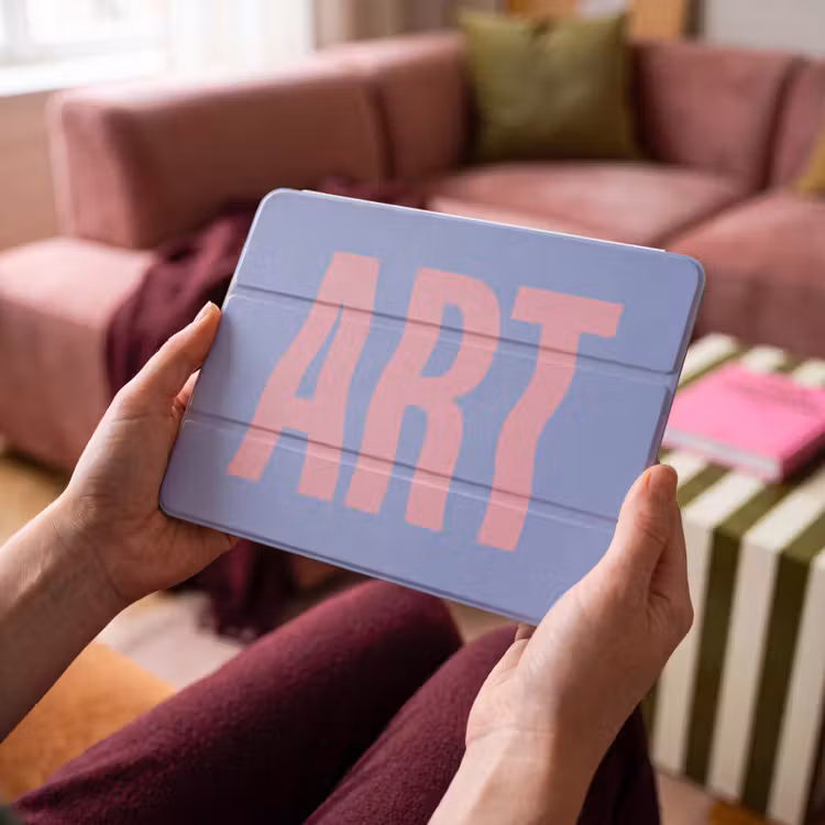 iPad hoes - Art - Roze - Blauw — 4
