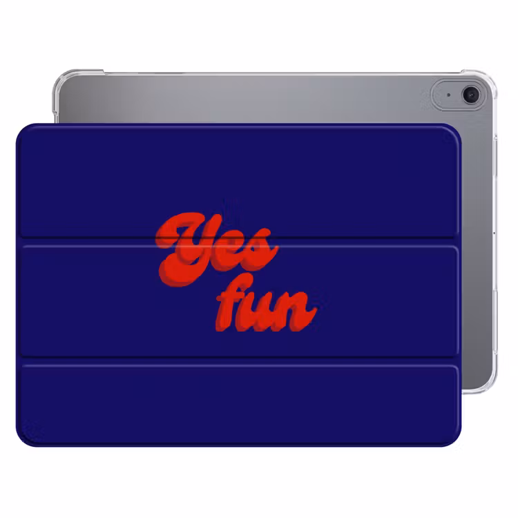 iPad hoes - Blauw - Rood - Yes fun - 3D — 1