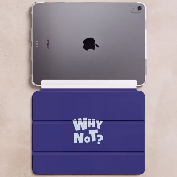 iPad hoes - Blauw - Why not - Minimalistisch — 6