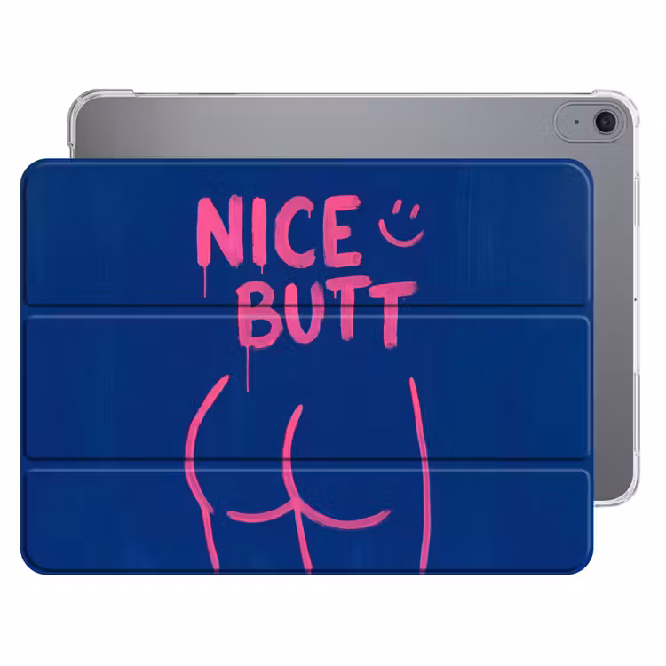 iPad hoes - Brutaal - Grappig - Blauw — 1