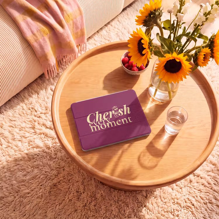 iPad hoes - Cherish every moment - Cocktailglas - Bordeaux — 2