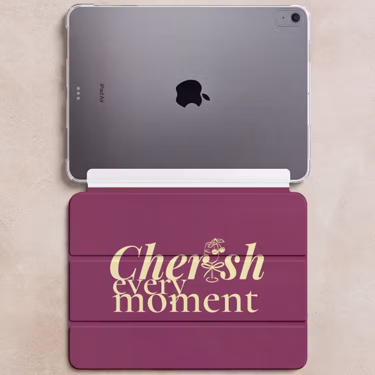 iPad hoes - Cherish every moment - Cocktailglas - Bordeaux — 6
