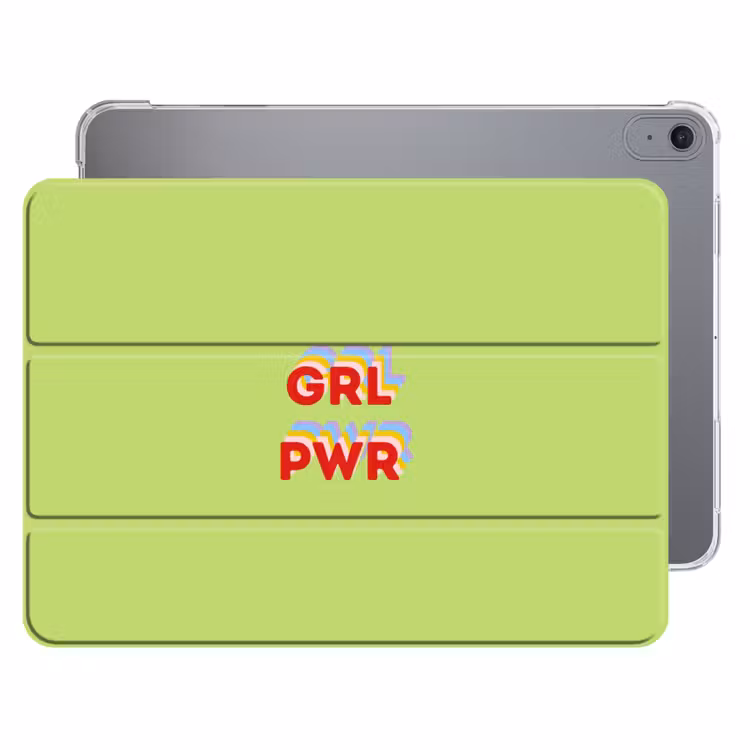 iPad hoes - Grl pwr - Groen - Rood - 3D — 1