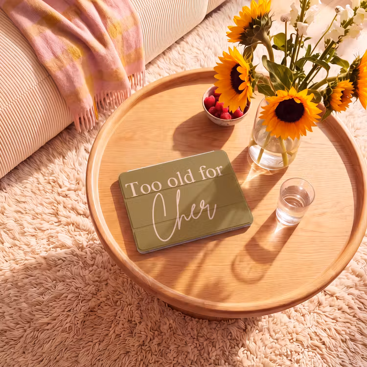 iPad hoes - Groen - Too old for cher - Roze — 2