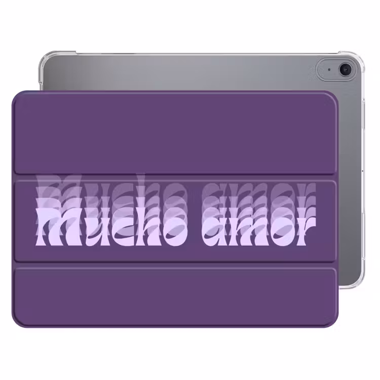 iPad hoes - Mucho amor - Paars - Grafisch — 1