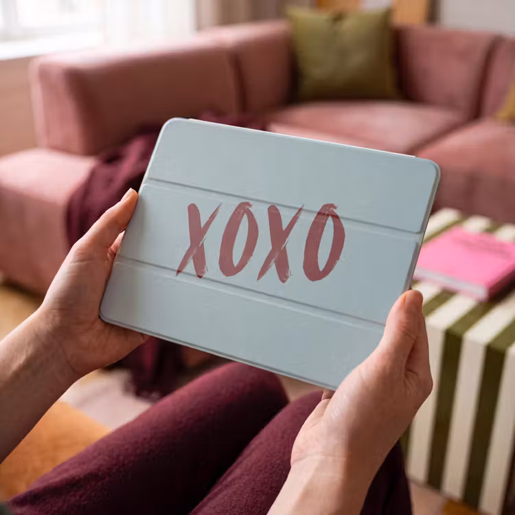 iPad hoes - XOXO - Blauw - Rood — 4