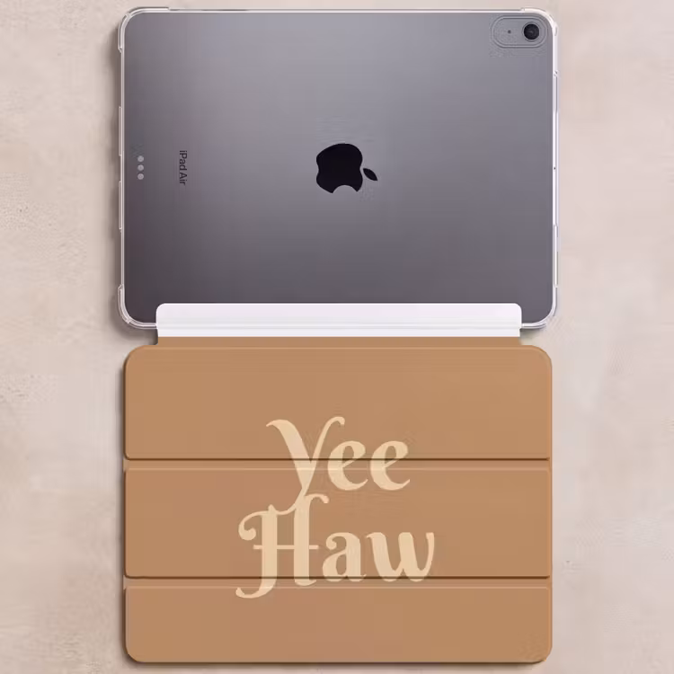 iPad hoes - Yee haw - Bruin - Minimalistisch — 6