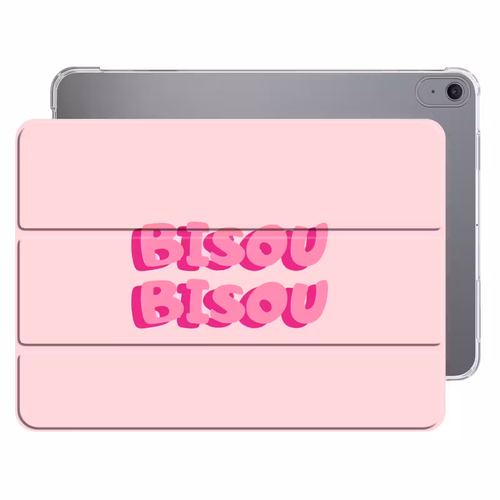 iPad hoes - Bisou - Roze - Dikke letters — 1