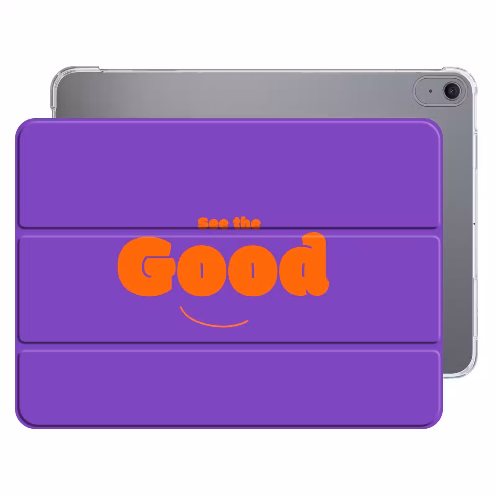 iPad hoes - See the good - Oranje - Paars - Smiley — 1
