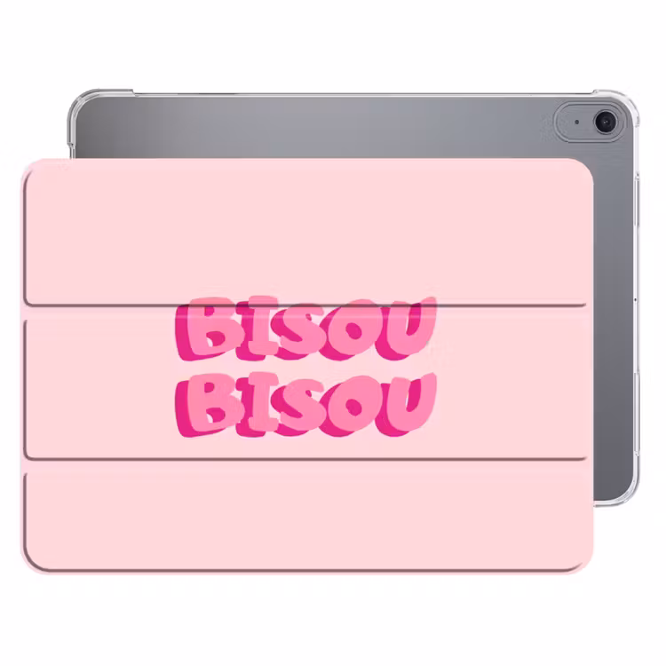 iPad hoes - Bisou - Roze - Dikke letters — 1
