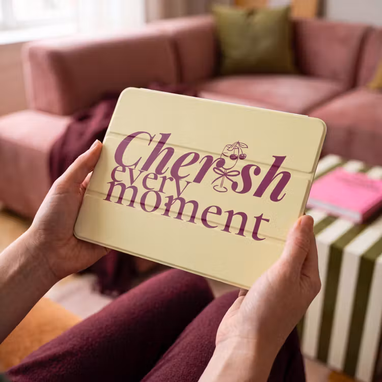 iPad hoes - Cherish every moment - Cocktailglas - Geel — 4