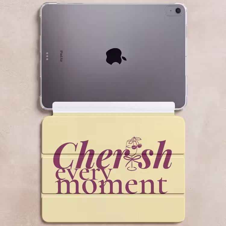 iPad hoes - Cherish every moment - Cocktailglas - Geel — 6