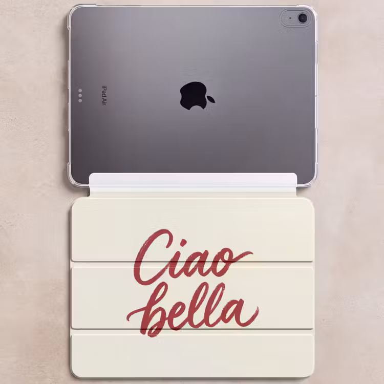 iPad hoes - Ciao bella - Rood - Wit - Minimalistisch — 6