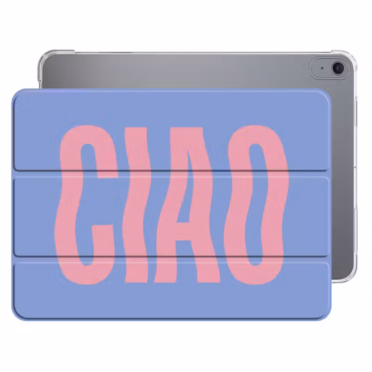 iPad hoes - Ciao - Roze - Blauw - Golvend — 1