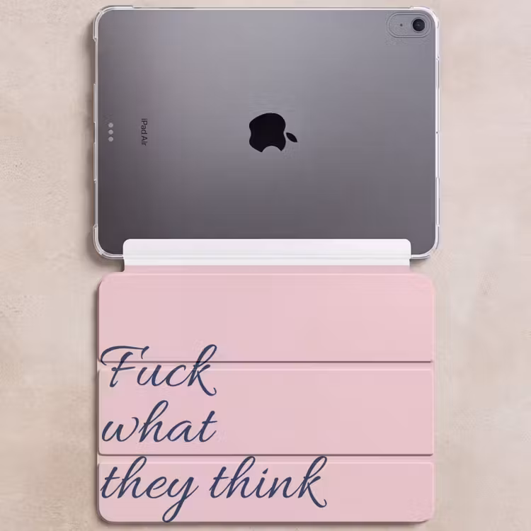 iPad hoes - Fuck what they think - Roze - Minimalistisch — 6