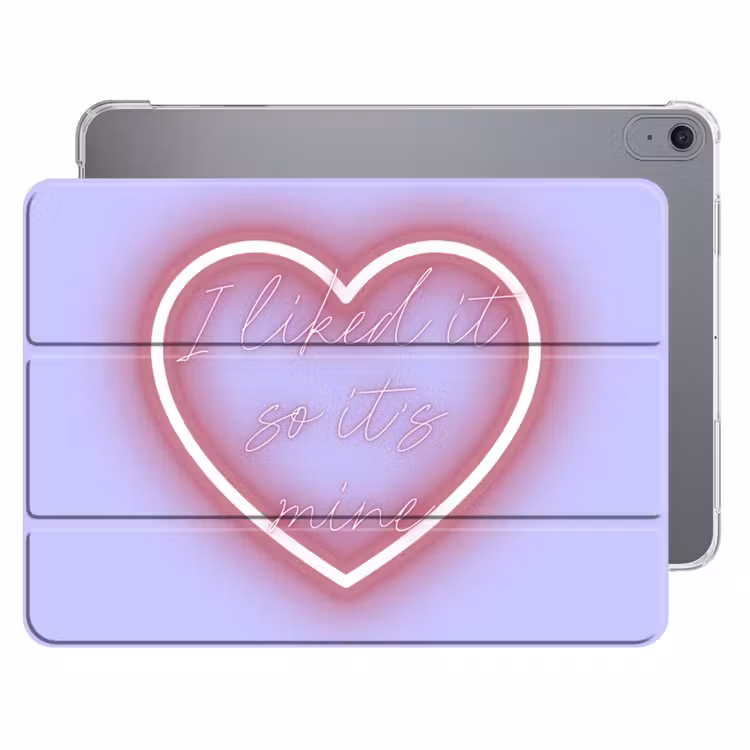 iPad hoes - I liked it so it's mine - Neon hart - Paars — 1