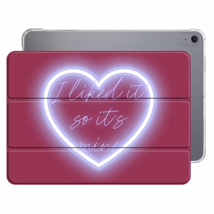 iPad hoes - I liked it so it's mine - Neon hart - Roze — 1