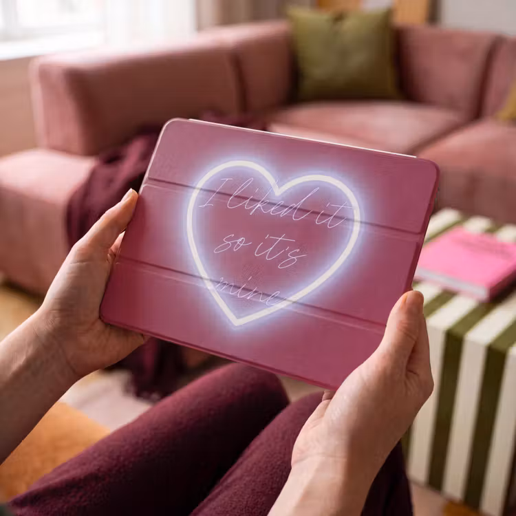 iPad hoes - I liked it so it's mine - Neon hart - Roze — 4