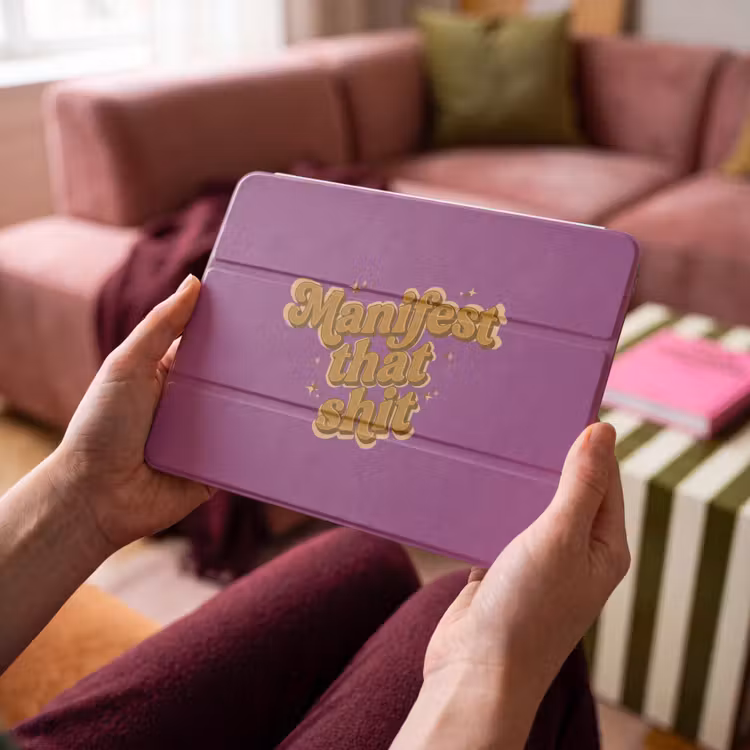 iPad hoes - Manifest that shit - Paars - Glitter — 4